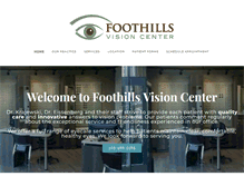 Tablet Screenshot of foothillsvision.com